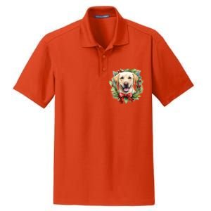 Labrador Retriever Dog Breed Christmas Canine Festive Spirit Gift Dry Zone Grid Polo