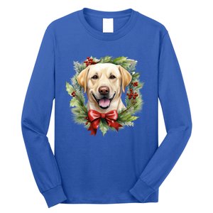 Labrador Retriever Dog Breed Christmas Canine Festive Spirit Gift Long Sleeve Shirt