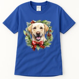 Labrador Retriever Dog Breed Christmas Canine Festive Spirit Gift Tall T-Shirt