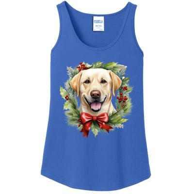 Labrador Retriever Dog Breed Christmas Canine Festive Spirit Gift Ladies Essential Tank