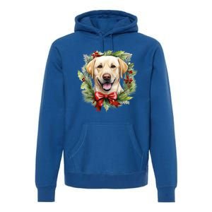 Labrador Retriever Dog Breed Christmas Canine Festive Spirit Gift Premium Hoodie