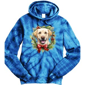 Labrador Retriever Dog Breed Christmas Canine Festive Spirit Gift Tie Dye Hoodie