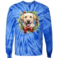 Labrador Retriever Dog Breed Christmas Canine Festive Spirit Gift Tie-Dye Long Sleeve Shirt