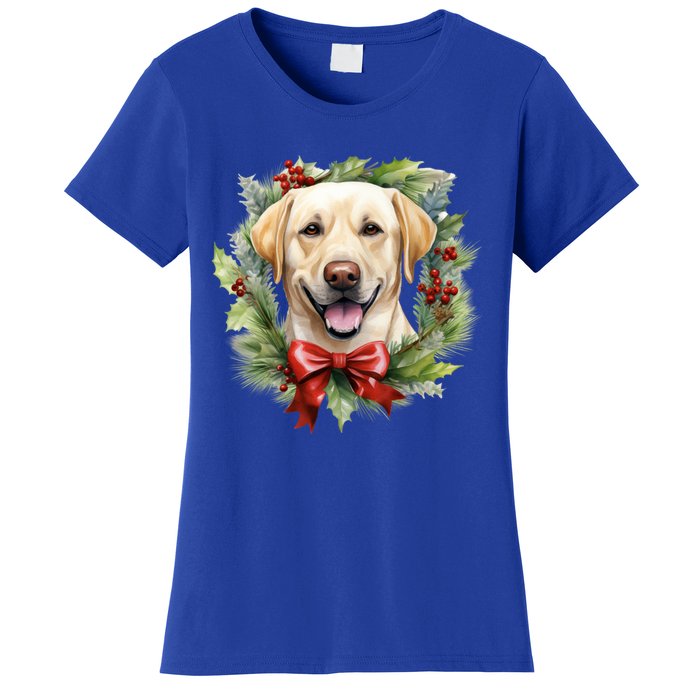 Labrador Retriever Dog Breed Christmas Canine Festive Spirit Gift Women's T-Shirt