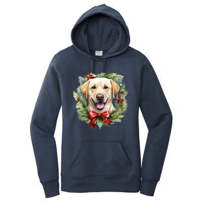 Labrador Retriever Dog Breed Christmas Canine Festive Spirit Gift Women's Pullover Hoodie