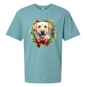 Labrador Retriever Dog Breed Christmas Canine Festive Spirit Gift Sueded Cloud Jersey T-Shirt