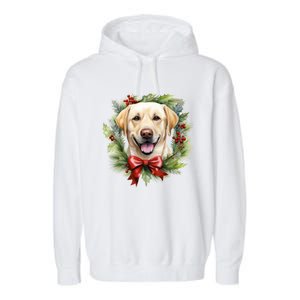 Labrador Retriever Dog Breed Christmas Canine Festive Spirit Gift Garment-Dyed Fleece Hoodie