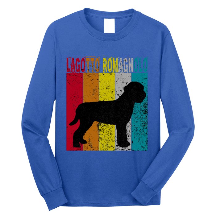 Lagotto Romagnolo Dog Vintage Retro Style Gif Cool Gift Long Sleeve Shirt