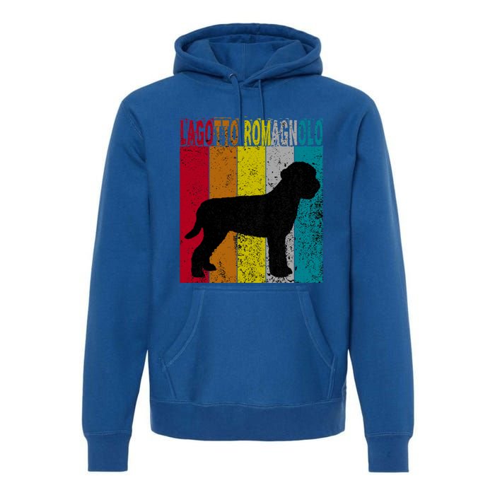 Lagotto Romagnolo Dog Vintage Retro Style Gif Cool Gift Premium Hoodie