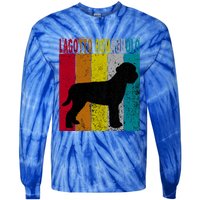 Lagotto Romagnolo Dog Vintage Retro Style Gif Cool Gift Tie-Dye Long Sleeve Shirt