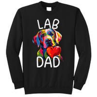 Labrador Retriever Dad Design Pop Art Lab Retriever Sweatshirt