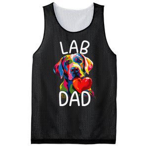 Labrador Retriever Dad Design Pop Art Lab Retriever Mesh Reversible Basketball Jersey Tank