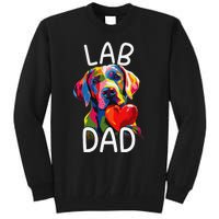 Labrador Retriever Dad Design Pop Art Lab Retriever Tall Sweatshirt