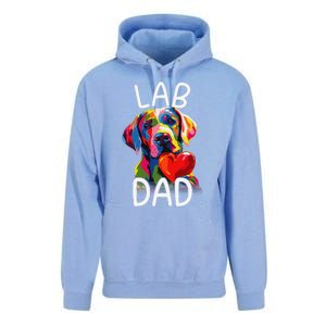 Labrador Retriever Dad Design Pop Art Lab Retriever Unisex Surf Hoodie