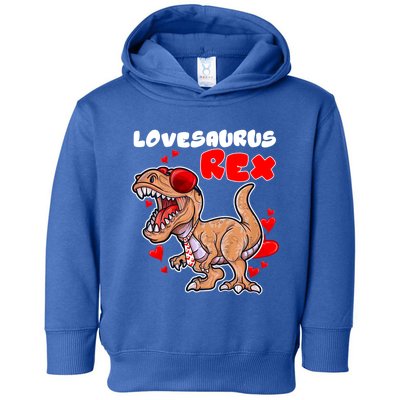 Lovesaurus Rex Dab Heart Dino Valentines Day Gift Toddler Hoodie