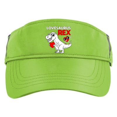 Lovesaurus Rex Dab Heart Dino Valentines Day Gift Adult Drive Performance Visor