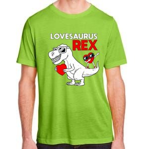 Lovesaurus Rex Dab Heart Dino Valentines Day Gift Adult ChromaSoft Performance T-Shirt