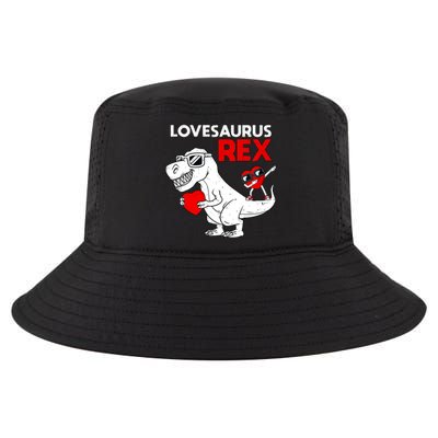 Lovesaurus Rex Dab Heart Dino Valentines Day Gift Cool Comfort Performance Bucket Hat