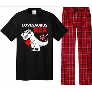 Lovesaurus Rex Dab Heart Dino Valentines Day Gift Pajama Set