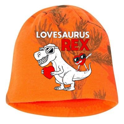 Lovesaurus Rex Dab Heart Dino Valentines Day Gift Kati - Camo Knit Beanie