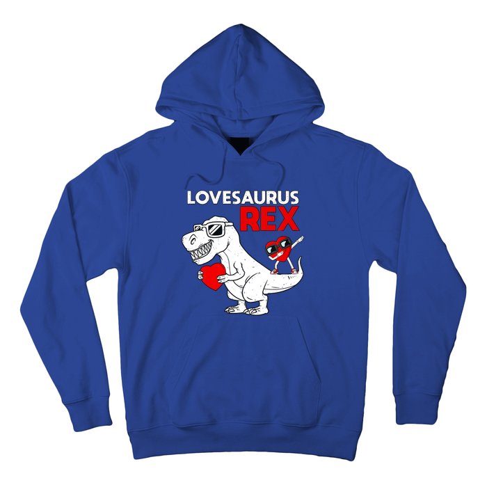 Lovesaurus Rex Dab Heart Dino Valentines Day Gift Hoodie