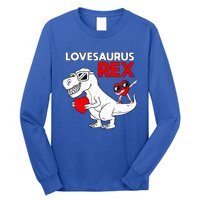 Lovesaurus Rex Dab Heart Dino Valentines Day Gift Long Sleeve Shirt