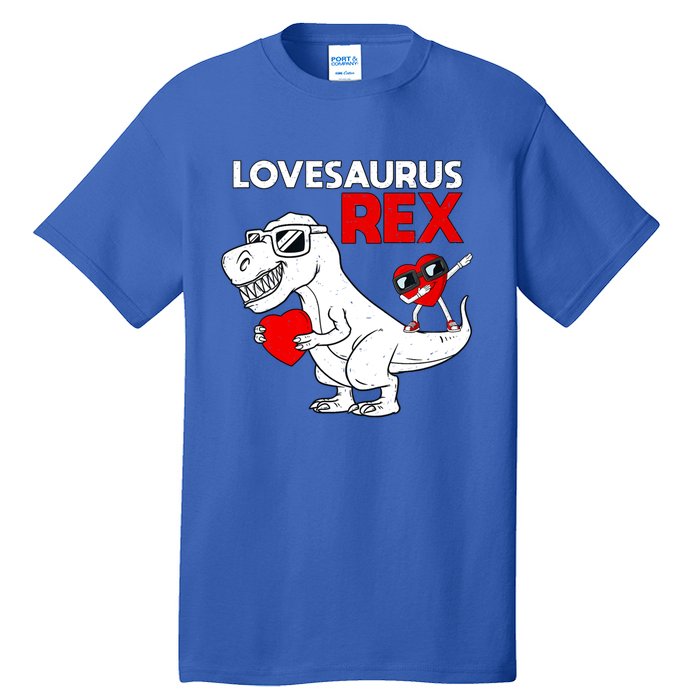 Lovesaurus Rex Dab Heart Dino Valentines Day Gift Tall T-Shirt