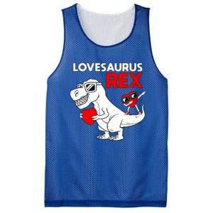 Lovesaurus Rex Dab Heart Dino Valentines Day Gift Mesh Reversible Basketball Jersey Tank