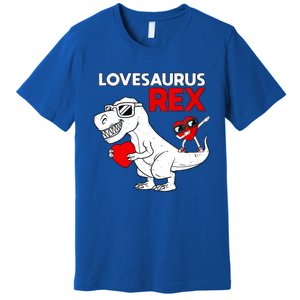 Lovesaurus Rex Dab Heart Dino Valentines Day Gift Premium T-Shirt