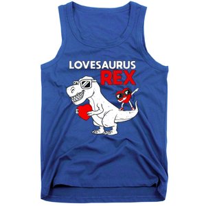 Lovesaurus Rex Dab Heart Dino Valentines Day Gift Tank Top