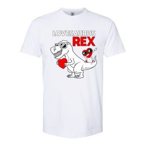 Lovesaurus Rex Dab Heart Dino Valentines Day Gift Softstyle CVC T-Shirt