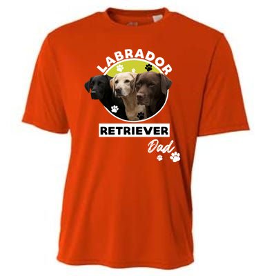 Labrador Retriever Dog Dad Cooling Performance Crew T-Shirt