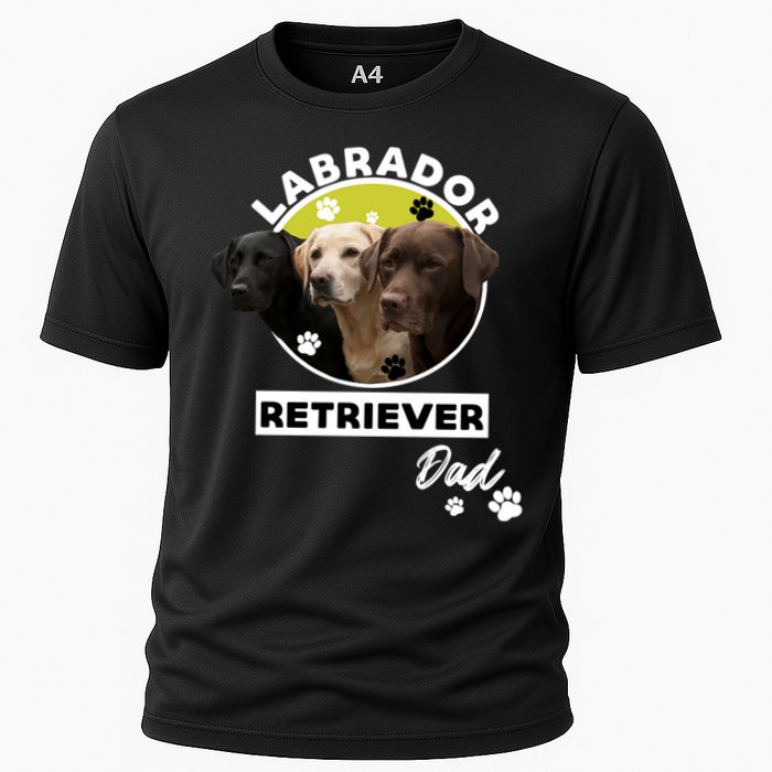 Labrador Retriever Dog Dad Cooling Performance Crew T-Shirt