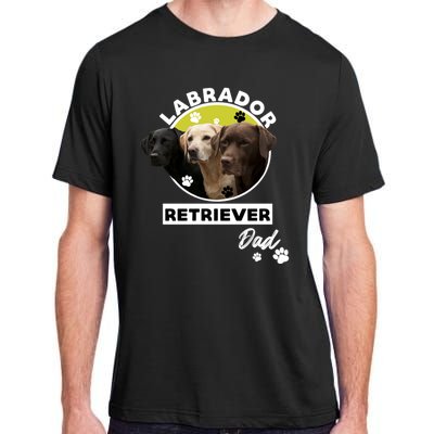 Labrador Retriever Dog Dad Adult ChromaSoft Performance T-Shirt