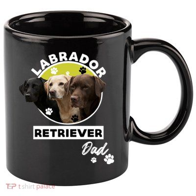 Labrador Retriever Dog Dad 11oz C Handle Ceramic Mug