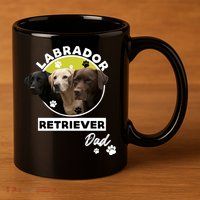 Labrador Retriever Dog Dad 11oz C Handle Ceramic Mug
