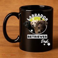 Labrador Retriever Dog Dad 11oz C Handle Ceramic Mug