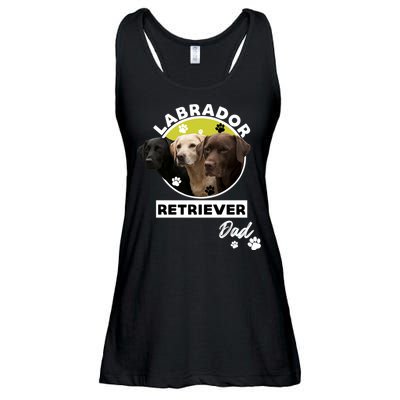 Labrador Retriever Dog Dad Ladies Essential Flowy Tank