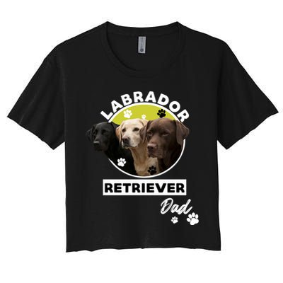 Labrador Retriever Dog Dad Crop Top