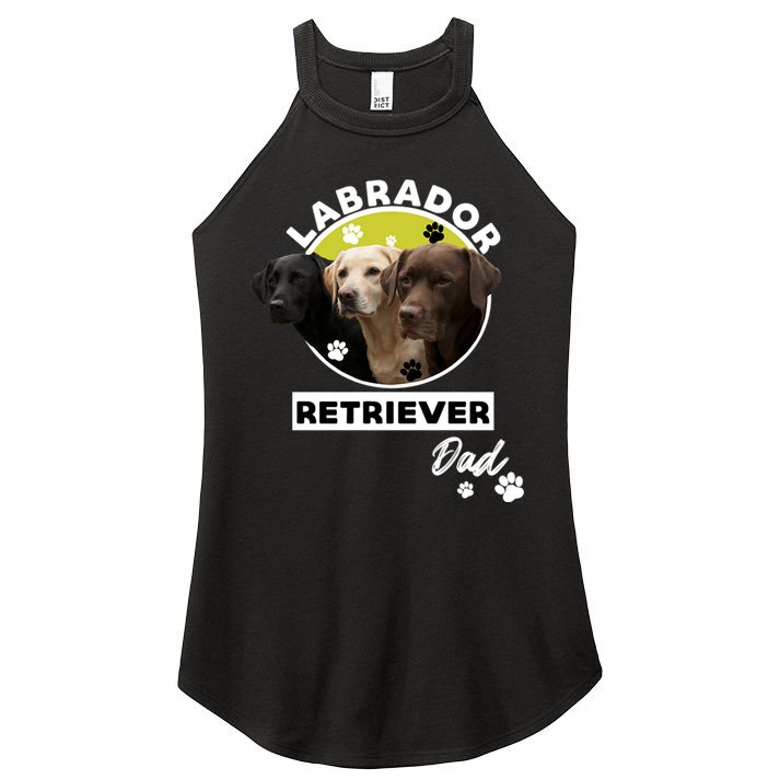 Labrador Retriever Dog Dad Women's Perfect Tri Rocker Tank