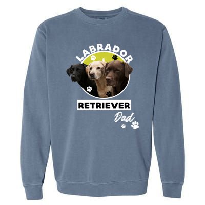 Labrador Retriever Dog Dad Garment-Dyed Sweatshirt