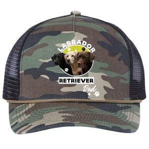 Labrador Retriever Dog Dad Retro Rope Trucker Hat Cap