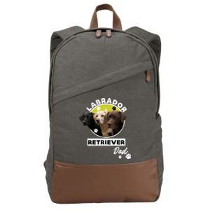 Labrador Retriever Dog Dad Cotton Canvas Backpack