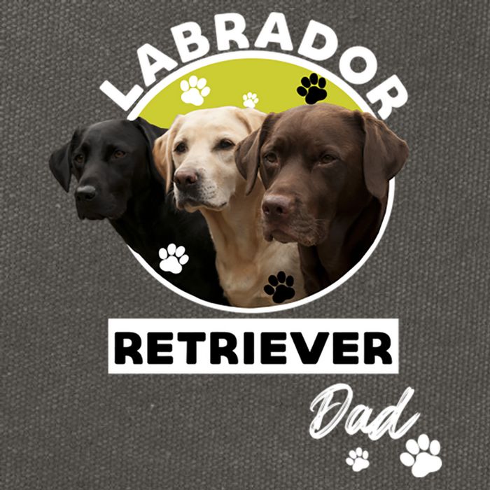 Labrador Retriever Dog Dad Cotton Canvas Backpack