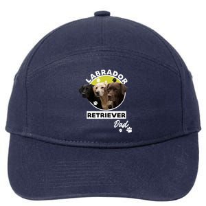 Labrador Retriever Dog Dad 7-Panel Snapback Hat