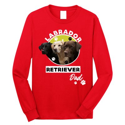 Labrador Retriever Dog Dad Long Sleeve Shirt