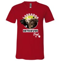 Labrador Retriever Dog Dad V-Neck T-Shirt