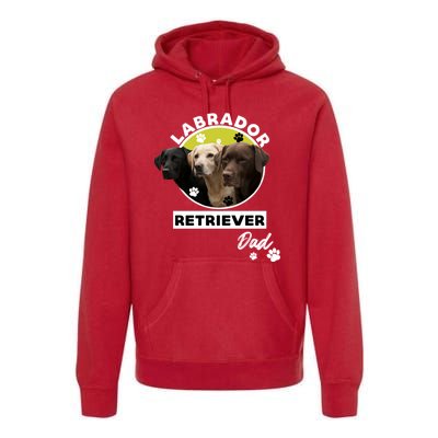 Labrador Retriever Dog Dad Premium Hoodie