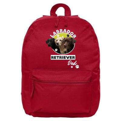 Labrador Retriever Dog Dad 16 in Basic Backpack