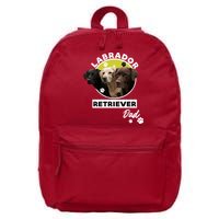 Labrador Retriever Dog Dad 16 in Basic Backpack